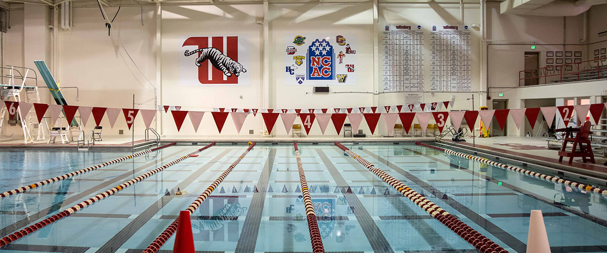 Wittenberg Natatorium in the Health, Wellness & Athletics Complex
